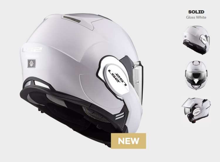 KASK LS2 FF399 VALIANT WHITE  Moderní překlápěcí přilba