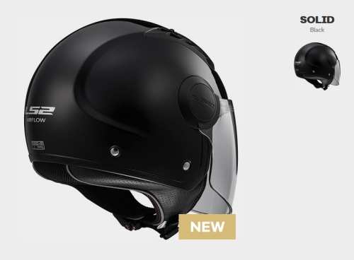 prilba-ls2-of562-airflow-solid ,  KASK LS2 OF562 AIRFLOW L SOLID BLACK
