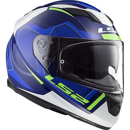  KASK MOTOCYKLOWY LS2 FF320 STREAM EVO AXIS BLUE WHITE nowość 2018 roku