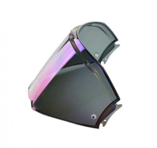 AK800900VIS17 SZYBA KASKU FF900 VALIANT II PRZYCIEMNIANA LUSTRZANKA NIEBIESKA