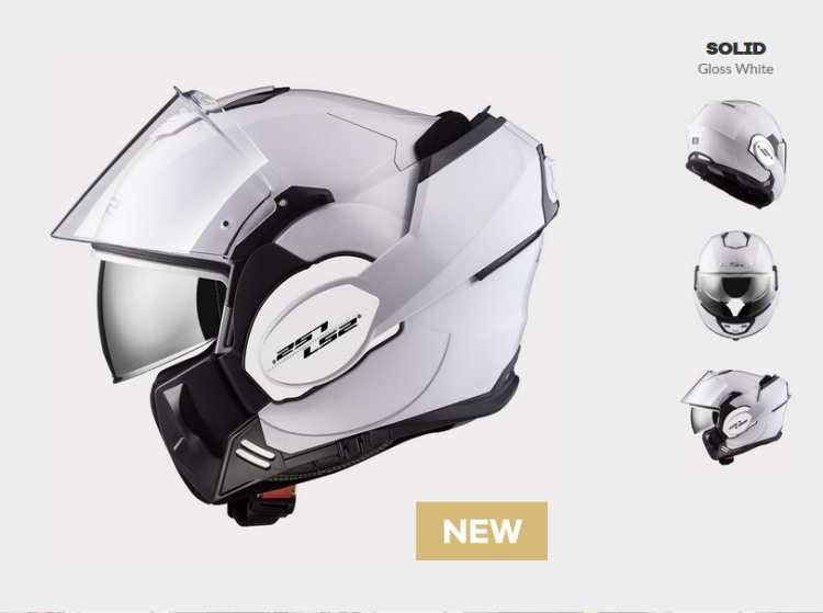 KASK LS2 FF399 VALIANT WHITE  Moderní překlápěcí přilba