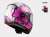 KASK MOTOCYKLOWY KASK LS2 FF353 RAPID POPPIES WHITE PINK Damski