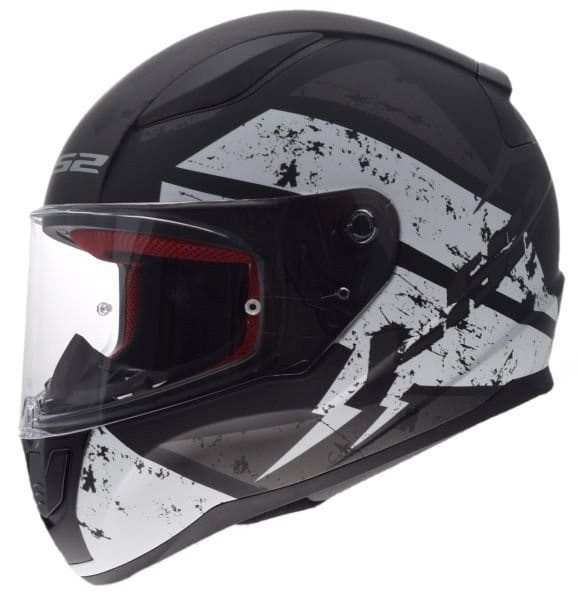 KASK MOTOCYKLOWY KASK LS2 FF353 DEADBOLT MATT BLACK WHITE Nowość 2019 ls2.sklep.pl, Integrálna prilba