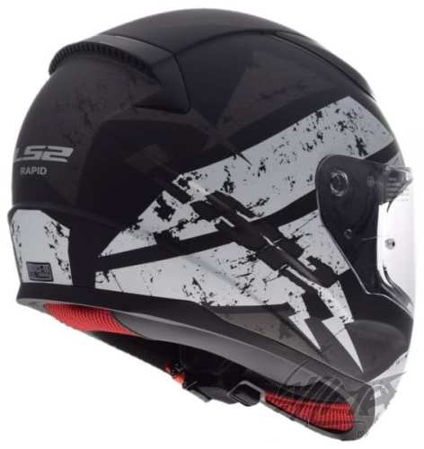 KASK MOTOCYKLOWY KASK LS2 FF353 DEADBOLT MATT BLACK WHITE Nowość 2019 ls2.sklep.pl, Integrálna prilba