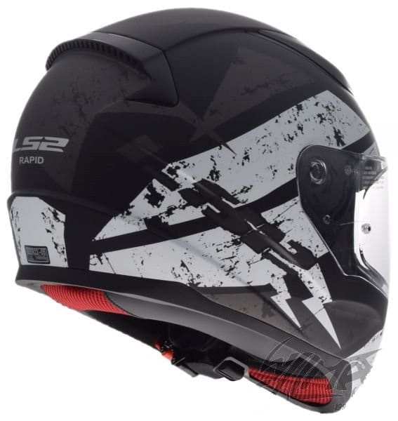 KASK MOTOCYKLOWY KASK LS2 FF353 DEADBOLT MATT BLACK WHITE Nowość 2019 ls2.sklep.pl, Integrálna prilba