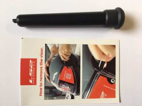 Przyrząd do demontażu szyby kasku LS2 FF399 VALIANT, wymiana szyby Valiant FF399