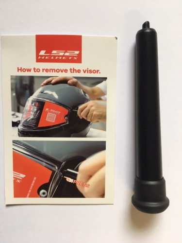 Przyrząd do demontażu szyby kasku LS2 FF399 VALIANT, wymiana szyby Valiant FF399