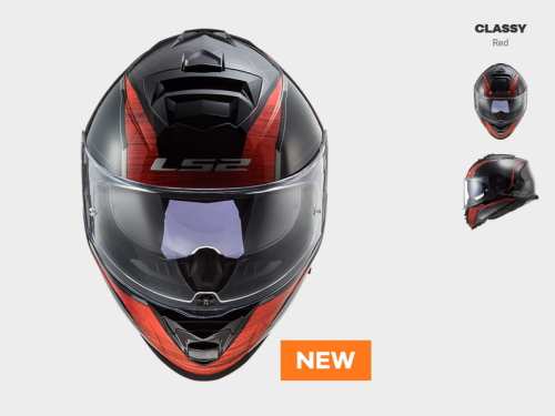 KASK LS2 FF800 STORM CLASSY RED