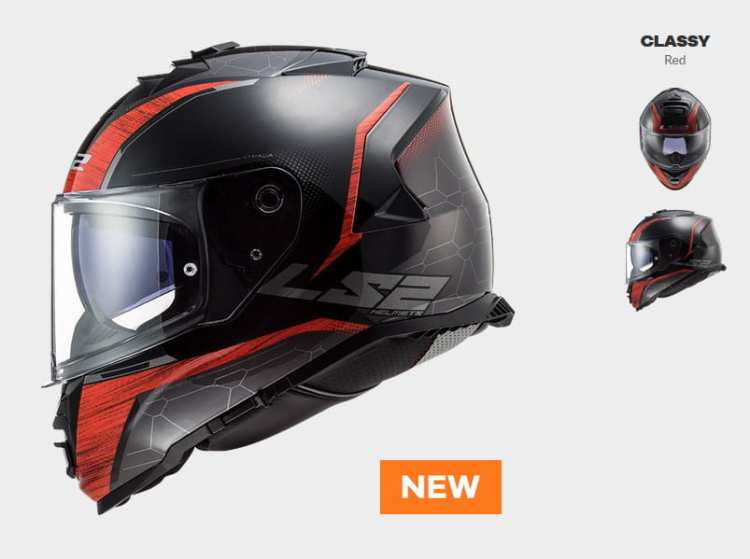 KASK LS2 FF800 STORM CLASSY RED