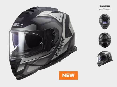 KASK LS2 FF800 STORM FASTER MATT TITANIUM