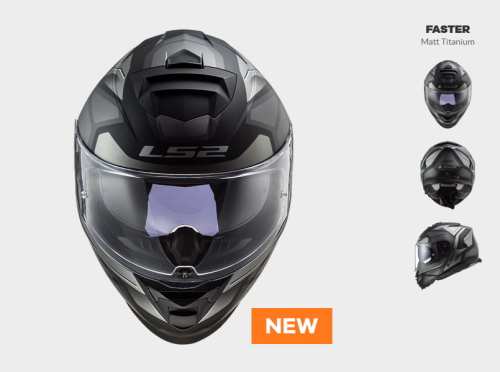 KASK LS2 FF800 STORM FASTER MATT TITANIUM