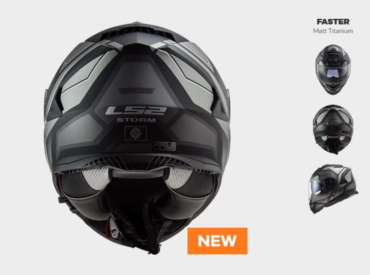 KASK LS2 FF800 STORM FASTER MATT TITANIUM