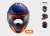 KASK MOTOCYKLOWY KASK LS2 FF353 RAPID CHROMO MATT ORANGE BLUE Integrálna prilba