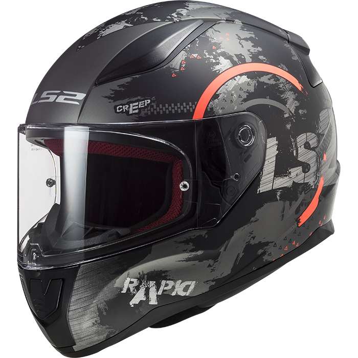 KASK MOTOCYKLOWY KASK LS2 FF353 RAPID CIRCLE MATT TITAN ORANGE nowość: 2020 Integrálna prilba