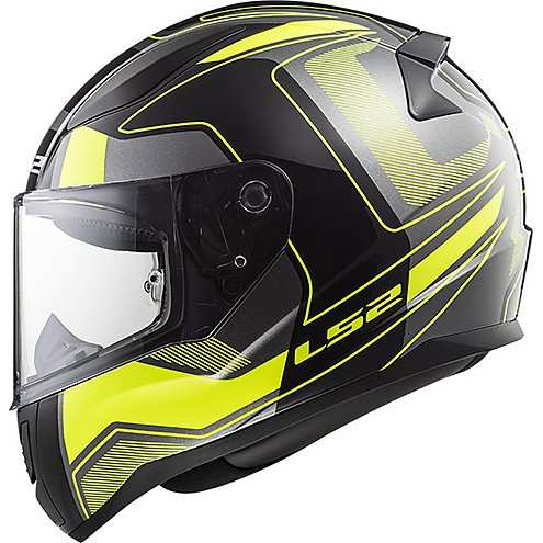 KASK MOTOCYKLOWY KASK LS2 FF353 RAPID CARRERA B/HI VIS YELLOW , model 2018 !