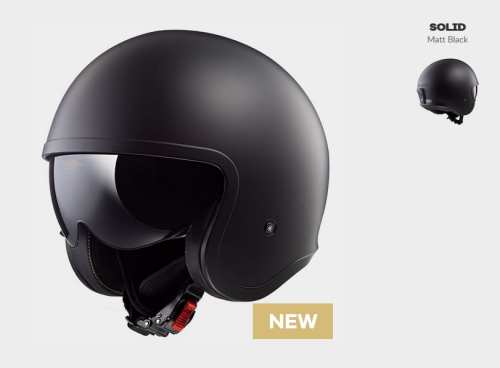 KASK MOTOCYKLOWY LS2 OF599 SPITFIRE SOLID MATT BLACK