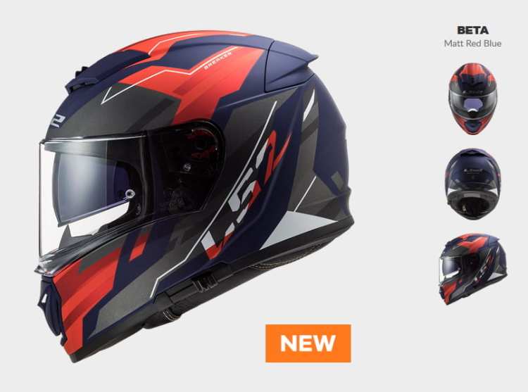 KASK LS2 FF390 BREAKER BETA MATT RED BLUE nowość: 2020 prilba ls2 ff390 FF 390