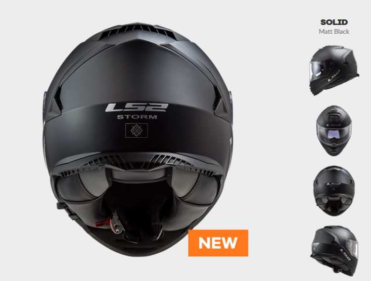 KASK LS2 FF800 STORM SOLID MATT BLACK - kolekcja 2020