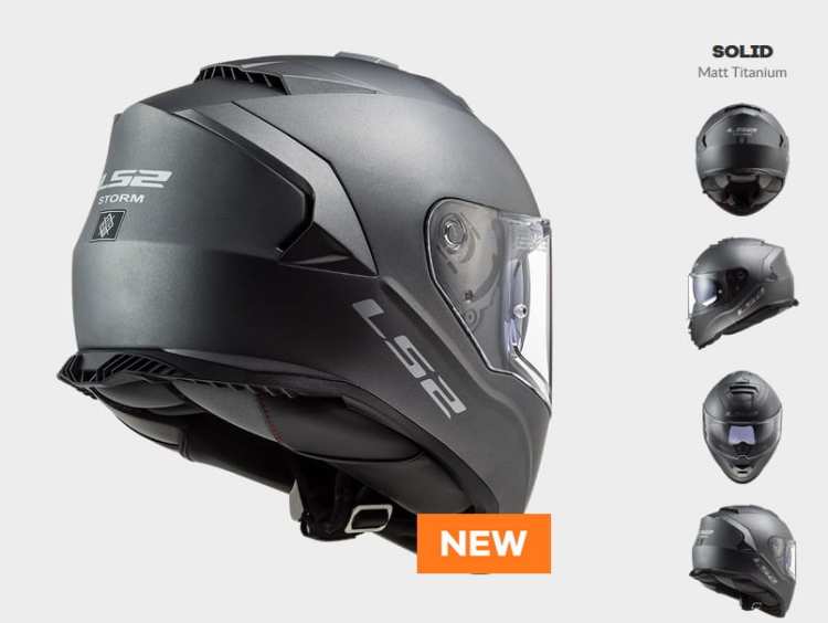 KASK LS2 FF800 STORM SOLID MATT TITANIUM - kolekcja 2020