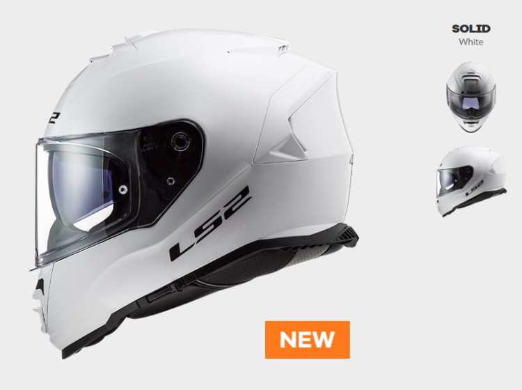 KASK LS2 FF800 STORM SOLID WHITE - kolekcja 2020
