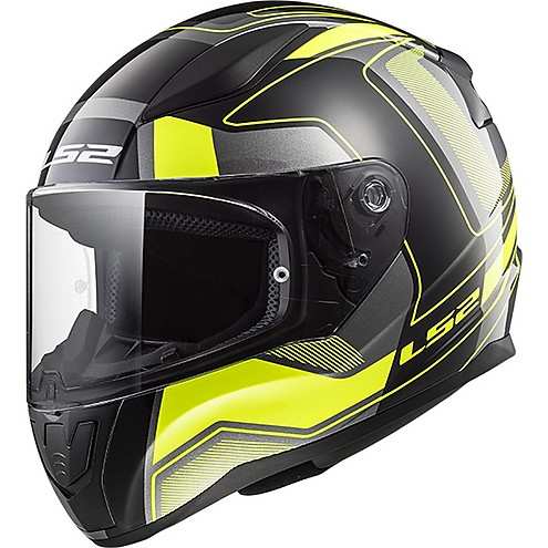 KASK MOTOCYKLOWY KASK LS2 FF353 RAPID CARRERA B/HI VIS YELLOW , model 2018 !