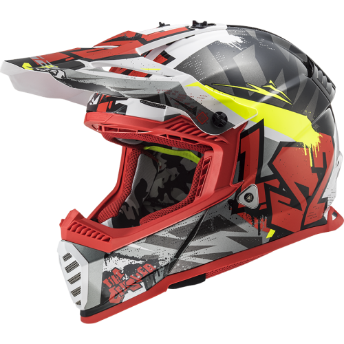KASK LS2 MX437 FAST EVO CRUSHER BLACK RED nowość 2020 roku