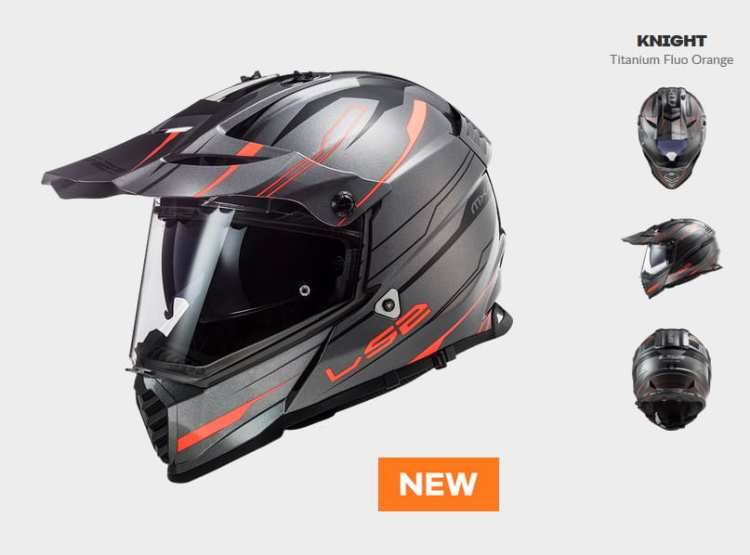 KASK LS2 MX436 PIONEER EVO KNIGHT TITAN ORANGE
