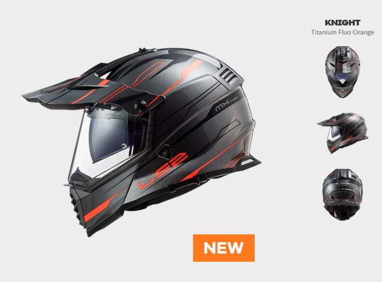 KASK LS2 MX436 PIONEER EVO KNIGHT TITAN ORANGE