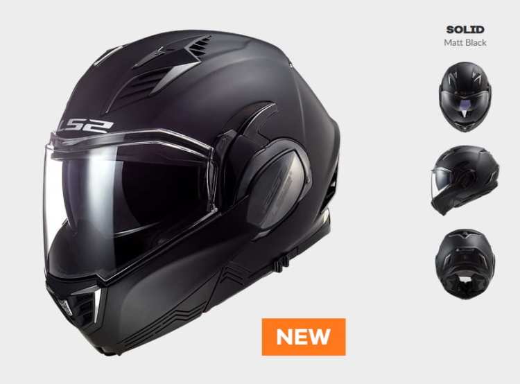 KASK MOTOCYKLOWY LS2 FF900 VALIANT II SOLID MATT BLACK  Promocja nowość 2020