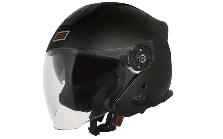 Kask Palio 2,0 Otwarty czarny matowy z BlueTooth ORIGINE otwierana szczęka + blenda + wbudowany  intercom BT łączność BT Bluetooth