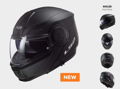 KASK LS2 FF902 SCOPE SOLID MATT BLACK - nowość 2020 roku  prilby LS2 s plexisklom a ochranným štítom