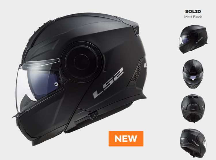 KASK LS2 FF902 SCOPE SOLID MATT BLACK - nowość 2020 roku  prilby LS2 s plexisklom a ochranným štítom