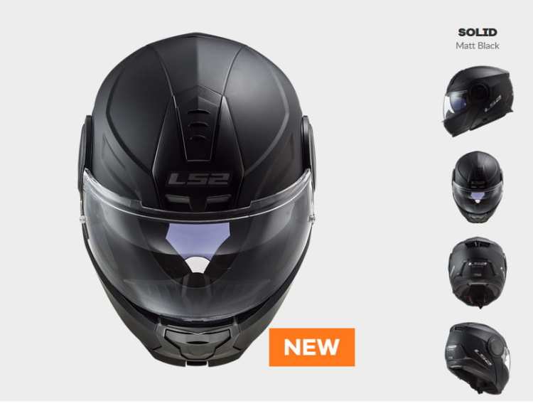 KASK LS2 FF902 SCOPE SOLID MATT BLACK - nowość 2020 roku  prilby LS2 s plexisklom a ochranným štítom