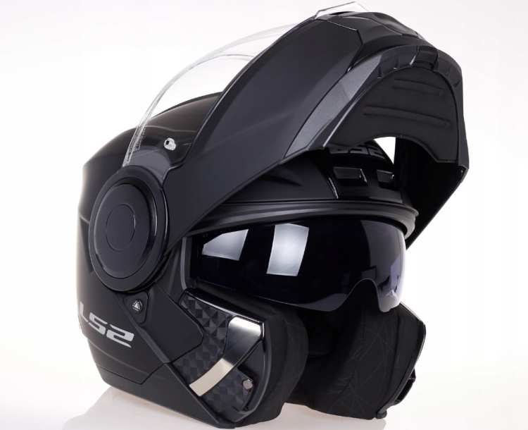 KASK LS2 FF902 SCOPE SOLID MATT BLACK - nowość 2020 roku  prilby LS2 s plexisklom a ochranným štítom