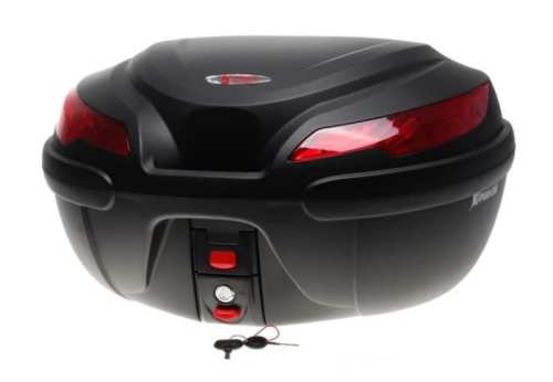 KUFER K-MAX MOTOCYKLOWY POJ. 50L Z PŁYTĄ MONTAŻOWĄ NA 2 KASKI