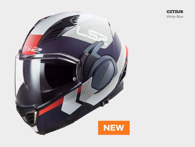 KASK MOTO LS2FF900 VALIANT II GRIPPER MATT TITAN nowość 2020 roku , Prilba LS2 FF900 VALIANT 2, Novodobá preklápacia prilba Valiant 2 prináša moderné tvary, Valiant II v sebe spája výhody integrálnej a otvorenej prilby. CITIUS WHITE BLUE