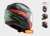 KASK MOTOCYKLOWY COMFORT LS2 FF353 RAPID GALE MATT BLACK RED GREEN - Nowość 2021 roku, prilba ls2, nowość 2021 COMFORT
