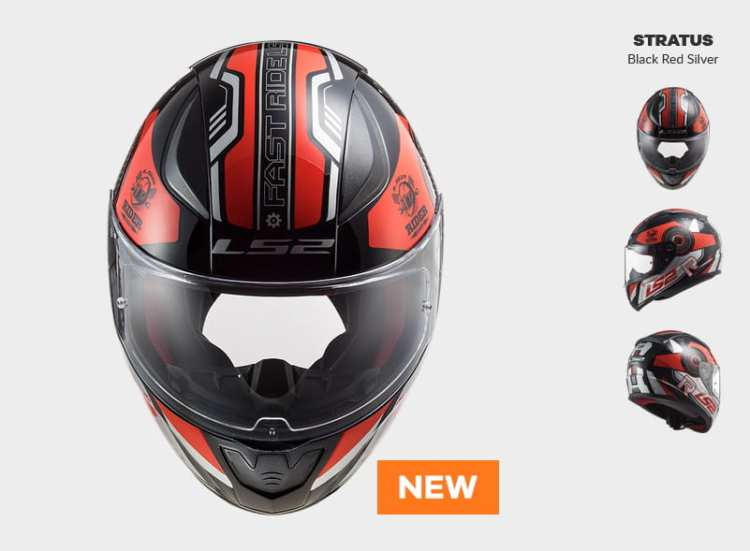 KASK MOTOCYKLOWY COMFORT LS2 FF353 RAPID STRATUS BLACK RED SILVER, prilba ls2, nowość 2021 COMFORT, nowość 2021 roku, Integrálne športovo-turistické prilby