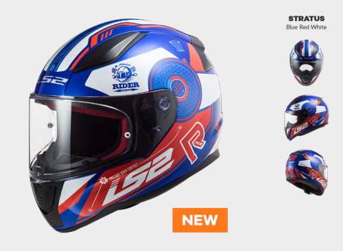 KASK MOTOCYKLOWY COMFORT LS2 FF353 RAPID STRATUS BLUE RED WHITE - Nowość 2021 roku, prilba ls2, nowość 2021 COMFORT, nowość 2021 roku, Integrálne športovo-turistické prilby