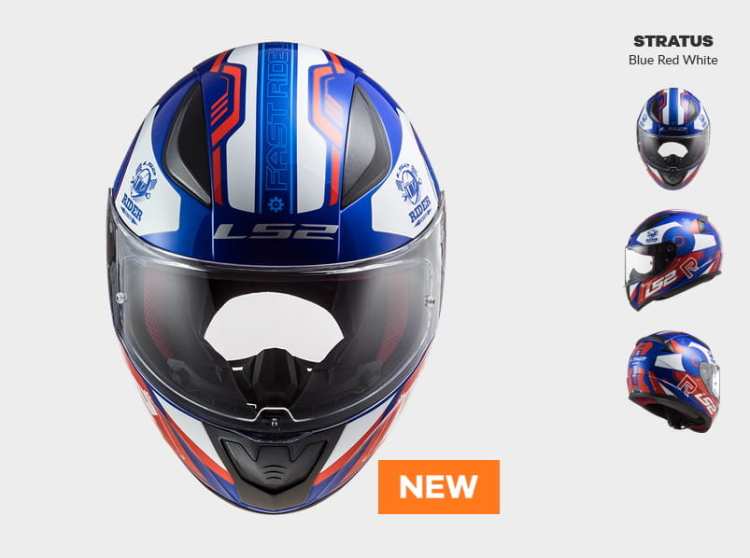KASK MOTOCYKLOWY COMFORT LS2 FF353 RAPID STRATUS BLUE RED WHITE - Nowość 2021 roku, prilba ls2, nowość 2021 COMFORT, nowość 2021 roku, Integrálne športovo-turistické prilby