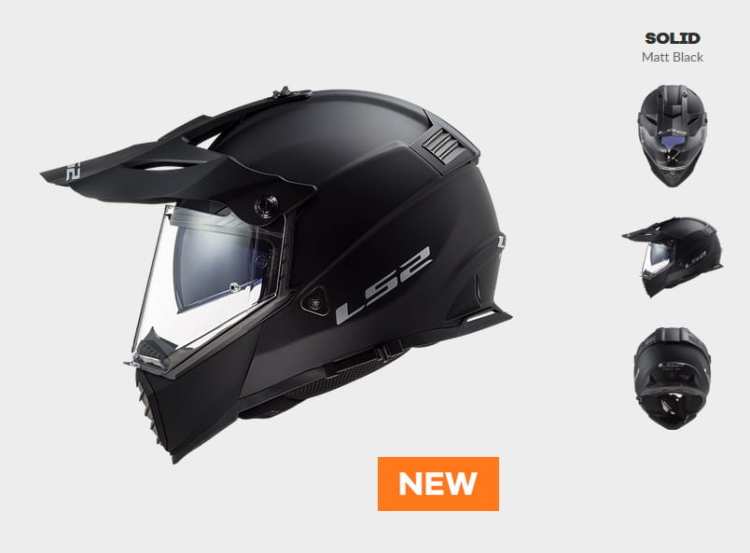 KASK MOTOCYKLOWY LS2 MX436 PIONEER EVO MATT BLACK nowość 2020 roku !, kaski ls2 promocja, Motokrosové prilby