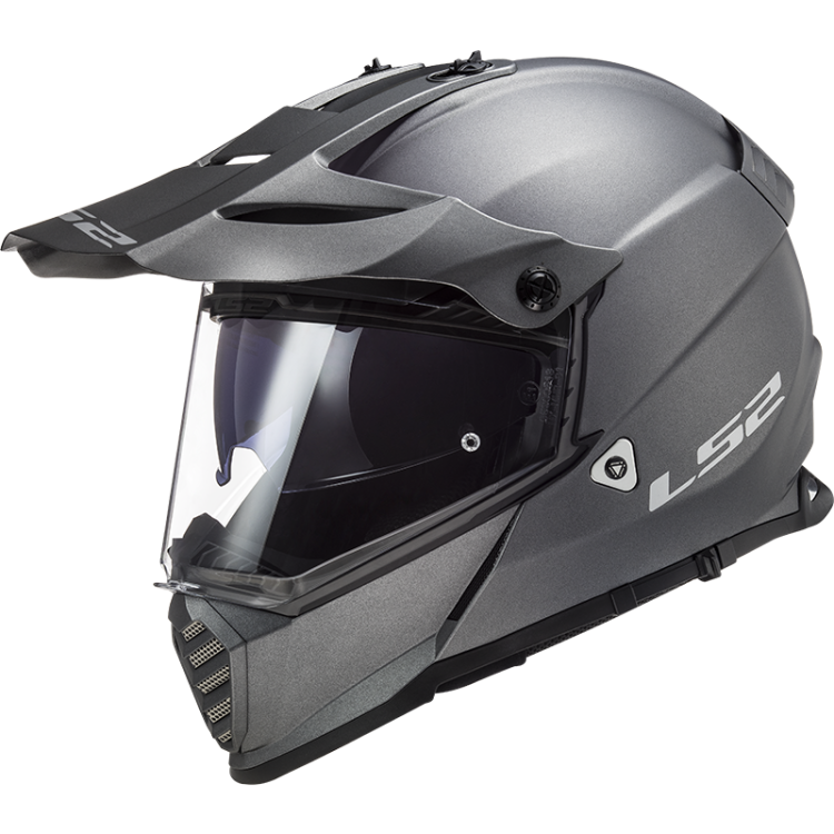 KASK MOTOCYKLOWY ENDURO OFF ROAD LS2 MX436 PIONEER EVO MATT TITAN - nowość 2021 roku, kaski ls2 promocja, Motokrosové prilby