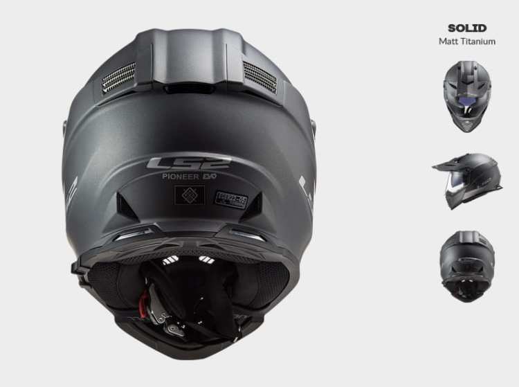 KASK MOTOCYKLOWY ENDURO OFF ROAD LS2 MX436 PIONEER EVO MATT TITAN - nowość 2021 roku, kaski ls2 promocja, Motokrosové prilby