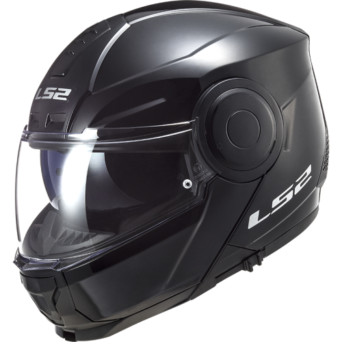 KASK SZCZĘKOWY LS2 FF902 SCOPE SOLID BLACK - nowość 2021 roku, Modulárna vyklápacia prilba