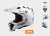 KASK MOTOCYKLOWY ENDURO OFF ROAD LS2MX700 SUBVERTER EVO SOLID WHITE, Motokrosové prilby, KASK LS2 MX470 SUBVERTER