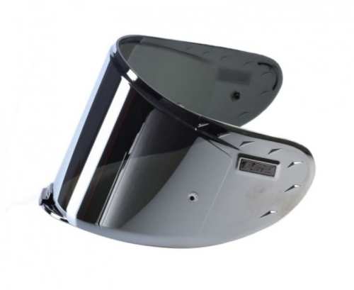 SZYBA KASKU FF327 LUSTRZANKA SREBRNA