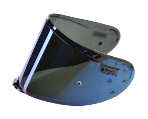 AK800327VIS17 SZYBA KASKU FF327 LUSTRZANKA NIEBIESKA