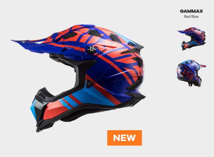 aa KASK MOTOCYKLOWY ENDURO OFF ROAD LS2MX700 SUBVERTER EVO GAMMAX RED BLU nowość 2021 roku (1), Motokrosové prilby, KASK LS2 MX470 SUBVERTER
