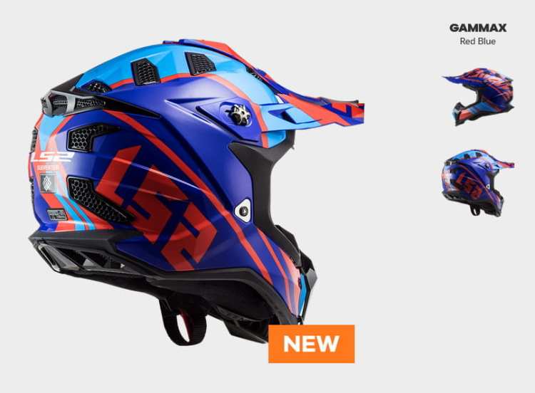 KASK MOTOCYKLOWY ENDURO OFF ROAD LS2MX700 SUBVERTER EVO GAMMAX RED BLU nowość 2021 roku (1), Motokrosové prilby, KASK LS2 MX470 SUBVERTER aaa