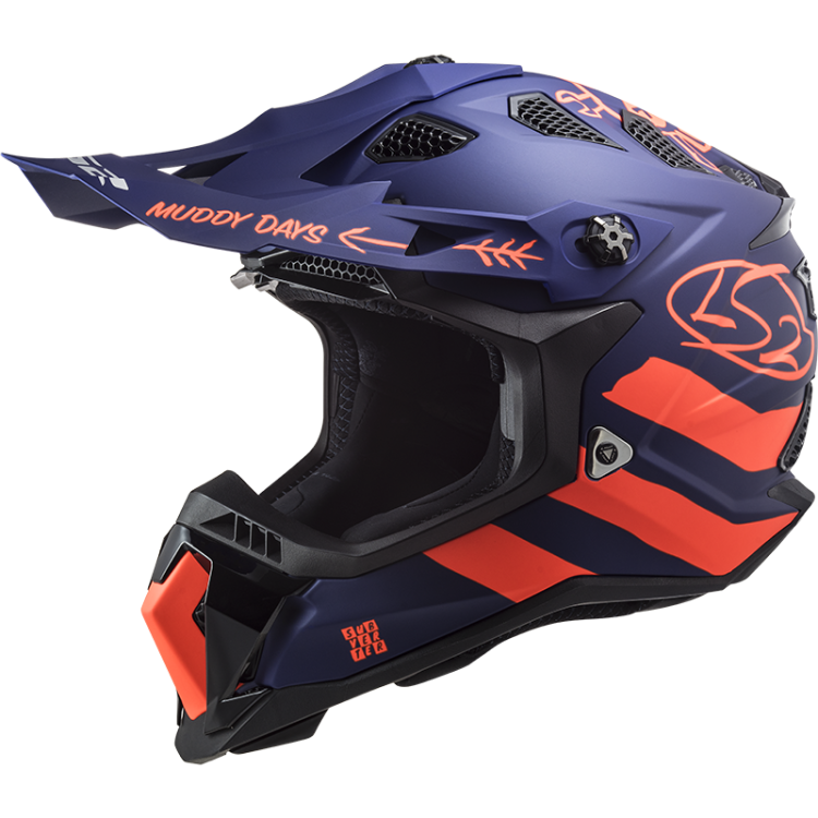 2019_IMG_KASK MOTOCYKLOWY ENDURO OFF ROAD LS2MX700 SUBVERTER EVO CARGO Matt BLUE ORANGE nowość 2021 roku, Motokrosové prilby, KASK LS2 MX470 SUBVERTER
